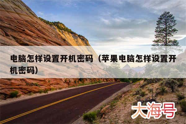 电脑怎样设置开机密码(苹果电脑怎样设置开机密码)