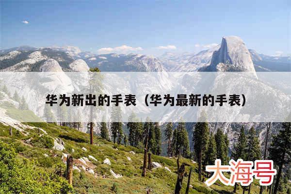 华为新出的手表(华为最新的手表)