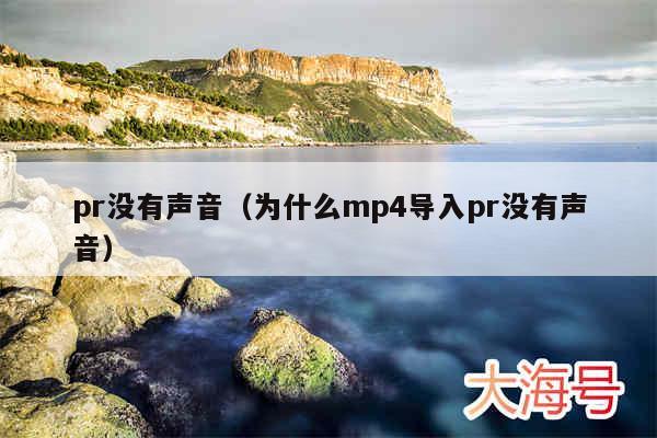 pr没有声音(为什么mp4导入pr没有声音)