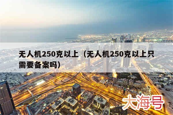 无人机250克以上(无人机250克以上只需要备案吗)