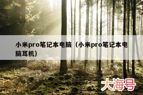 小米pro笔记本电脑（小米pro笔记本电脑耳机）