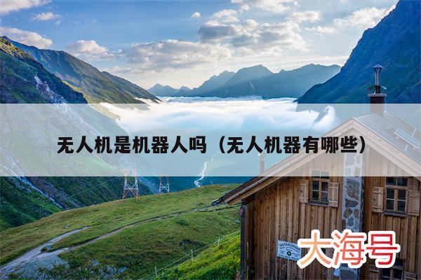 无人机是机器人吗（无人机器有哪些）