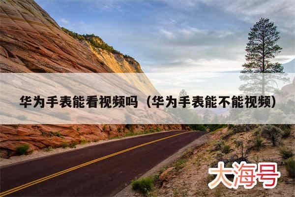 华为手表能看视频吗(华为手表能不能视频)