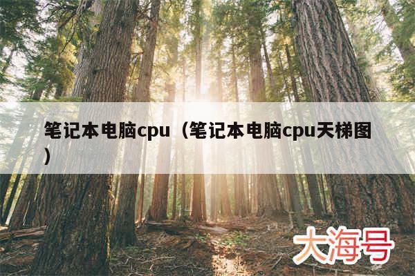 笔记本电脑cpu(笔记本电脑cpu天梯图)