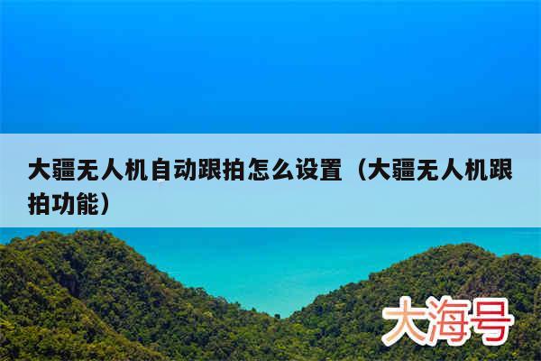 大疆无人机自动跟拍怎么设置(大疆无人机跟拍功能)