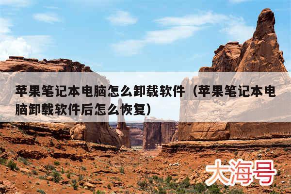 苹果笔记本电脑怎么卸载软件（苹果笔记本电脑卸载软件后怎么恢复）