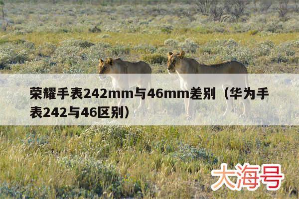 荣耀手表242mm与46mm差别（华为手表242与46区别）