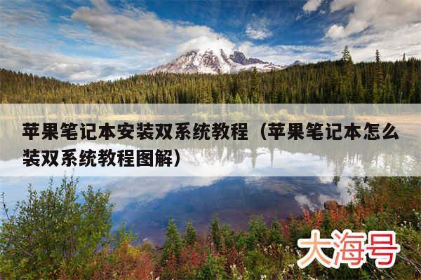 苹果笔记本安装双系统教程（苹果笔记本怎么装双系统教程图解）