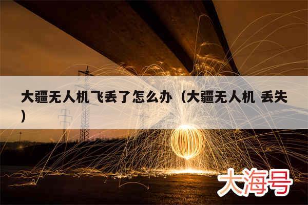 大疆无人机飞丢了怎么办（大疆无人机 丢失）