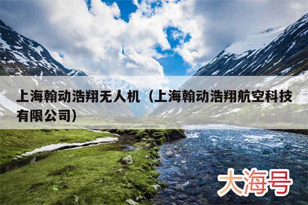 上海翰动浩翔无人机（上海翰动浩翔航空科技有限公司）