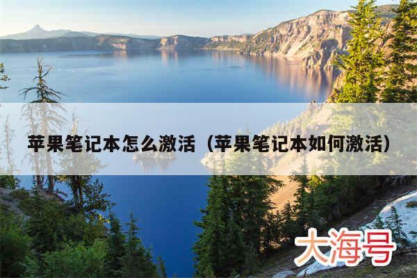 苹果笔记本怎么激活(苹果笔记本如何激活)