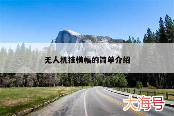 无人机挂横幅的简单介绍