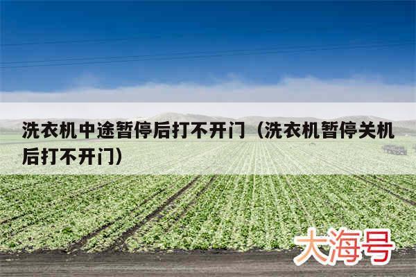 洗衣机中途暂停后打不开门（洗衣机暂停关机后打不开门）