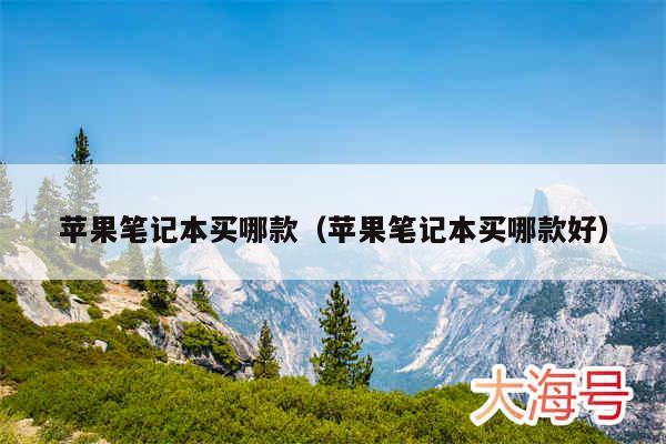 苹果笔记本买哪款（苹果笔记本买哪款好）