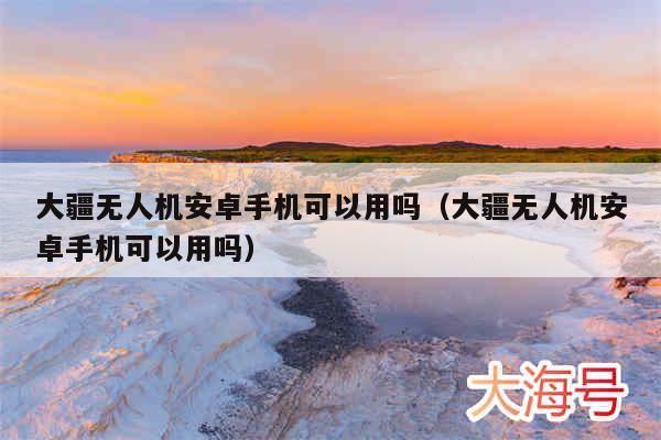 大疆无人机安卓手机可以用吗(大疆无人机安卓手机可以用吗)